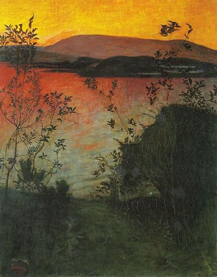 Harald Sohlberg Natteglod oil painting image